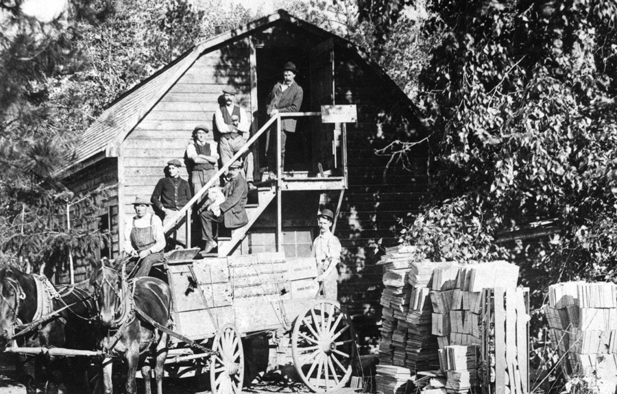One of the first community packing sheds